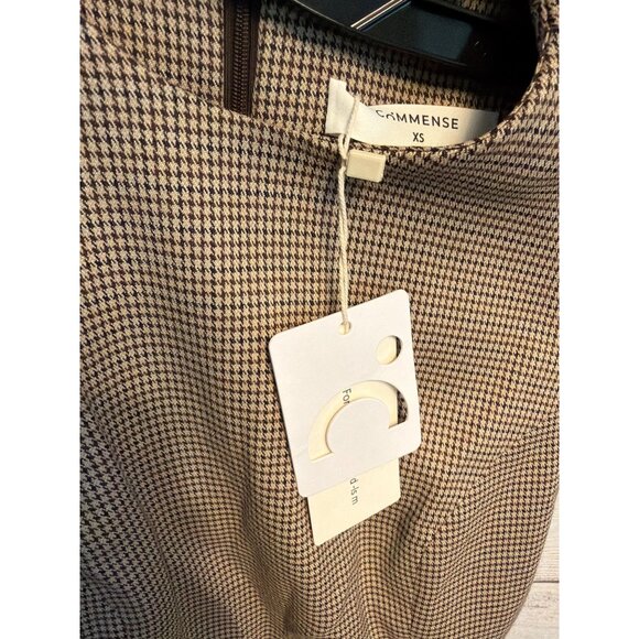 NWT Commense Houndstooth Sleeveless Dress With Pockets Size XS - Picture 2 of 4